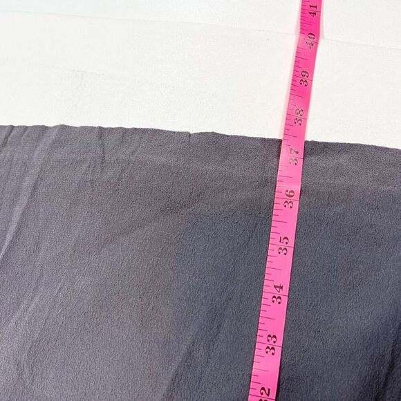 Garnet Hill Dress Womens 12 3/4 Sleeve Crochet Grey Pockets Flowy Comfort - Picture 10 of 12